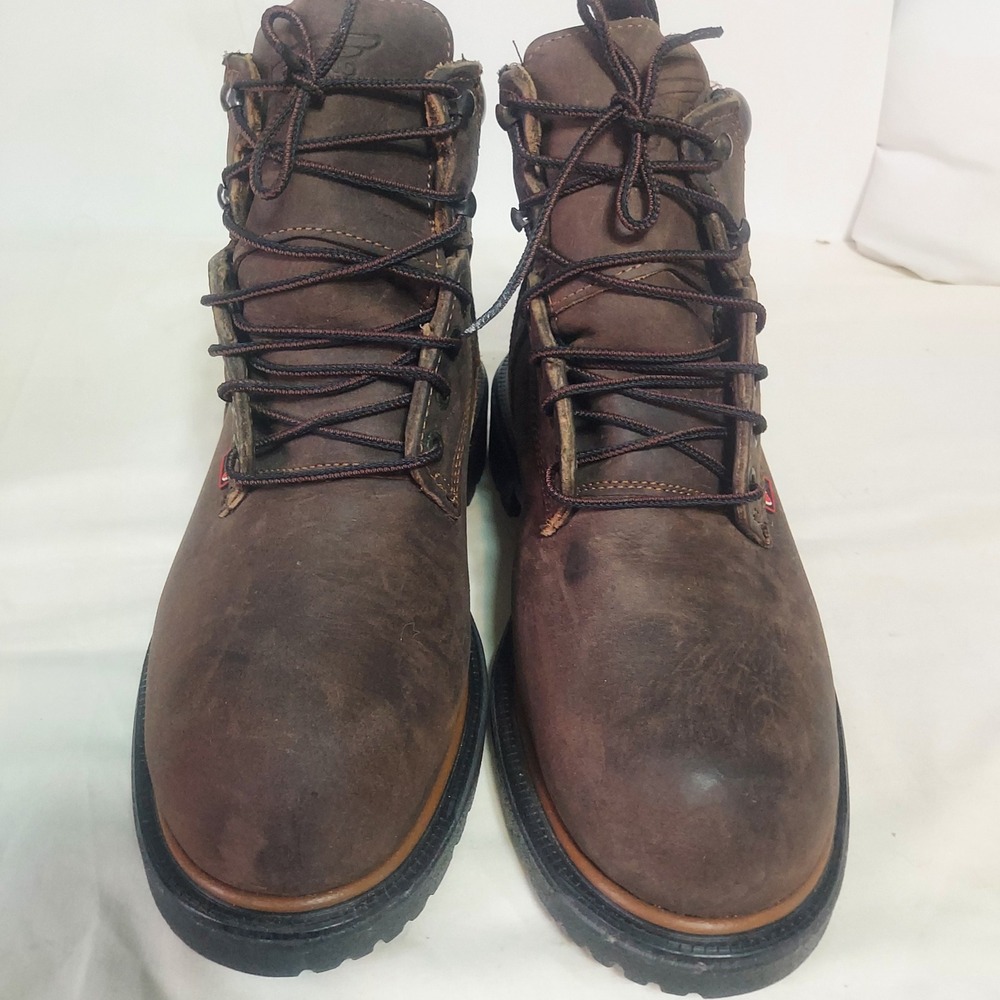 Red Wing Shoes 1204 Brown Leather‎ Waterproof EH Work Boots Men's Size 7 USA